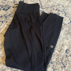 Lululemon fast and free Black Leggings size 6